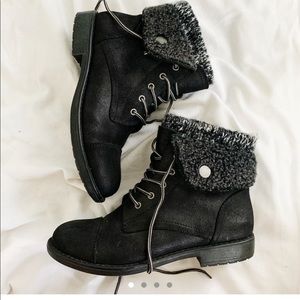 Black Warm Winter Booties